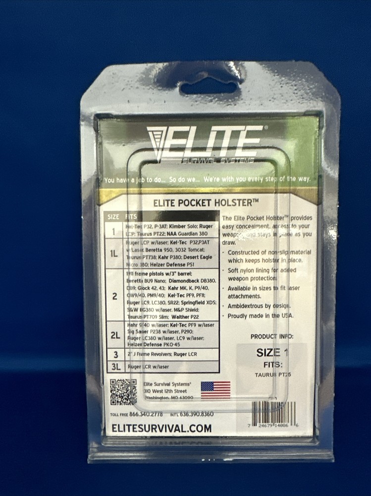Elite Survival Systems Size 1 Pocket Holster