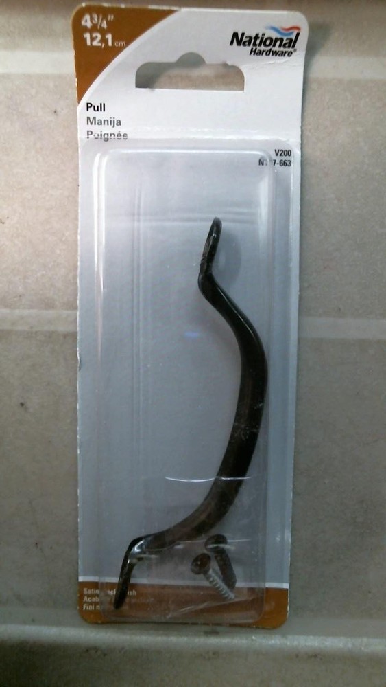 National Hardware N177-663 4-3/4: Black Handle/Pull, FREE SHIPPING