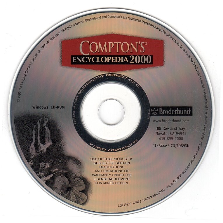 Compton's Encyclopedia 2000 CD-ROM for Windows - NEW CD in SLEEVE