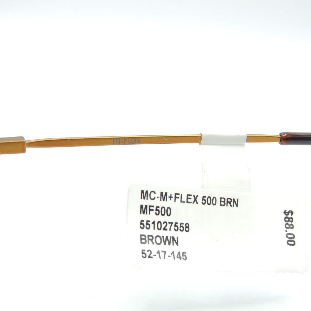 M-Flex MF 500 BWN Brown Eyeglass Frame 52 17 145