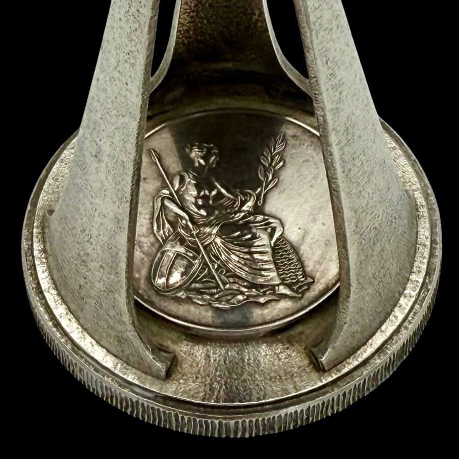 Sterling Silver Pair Candlesticks London 1986 Christopher Nigel Lawrence