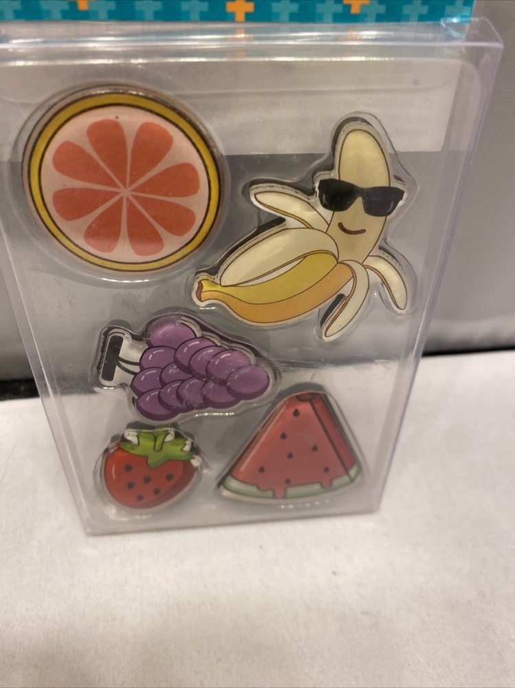Pen + Gear Fridge Magnet Set Fruit 5-Piece