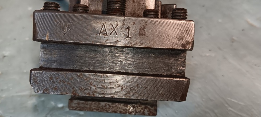 Aloris CA Quick Change Tool Post With Mounting Block And Bolt.