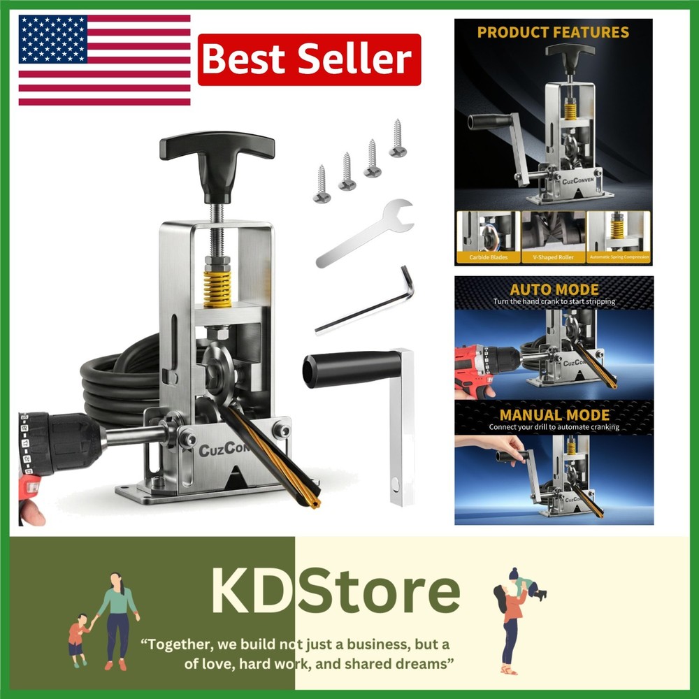 Compact and Lightweight Wire Stripping Machine for DIY and Professional Use