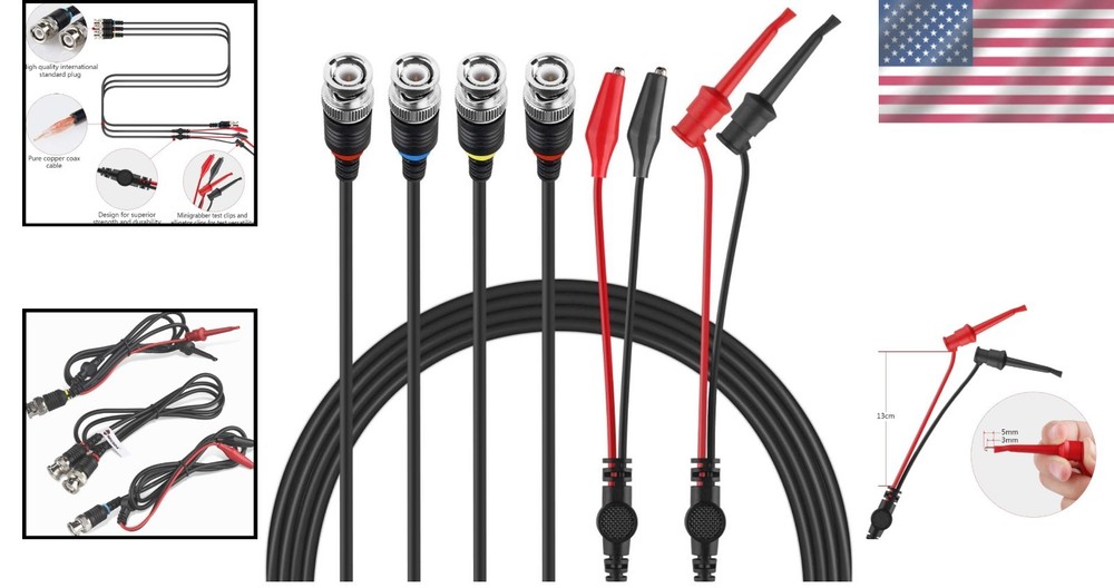 Expandable BNC Lead Set - Ideal for Oscilloscopes & Signal Generators
