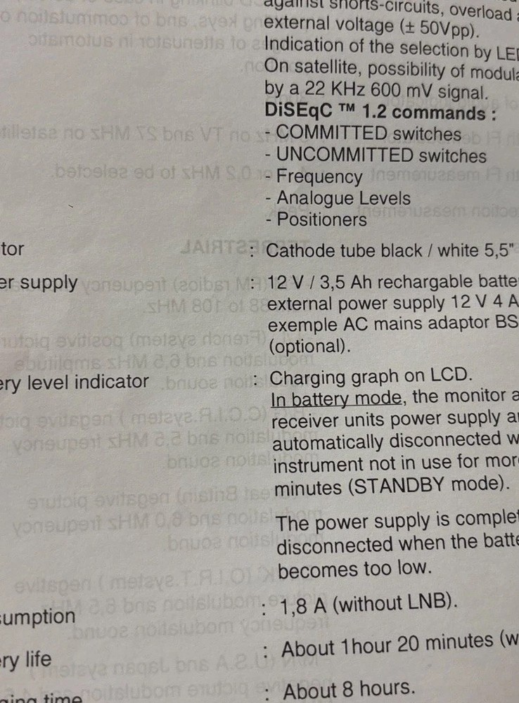 FELEC MC-30A Spectrum Analyzer Field Strength Meter Tested New Battery