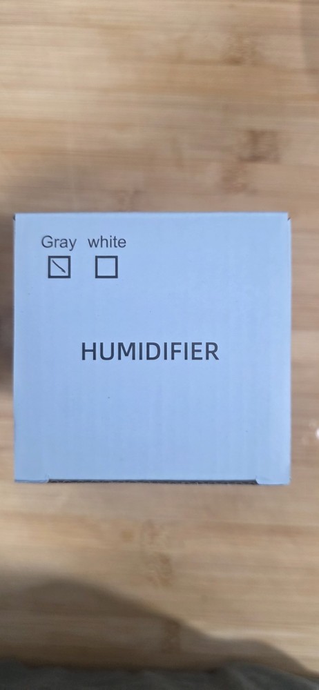 Super Silent USB Mini Humidifier & Aroma Diffuser - Portable Cool Mist - Gray