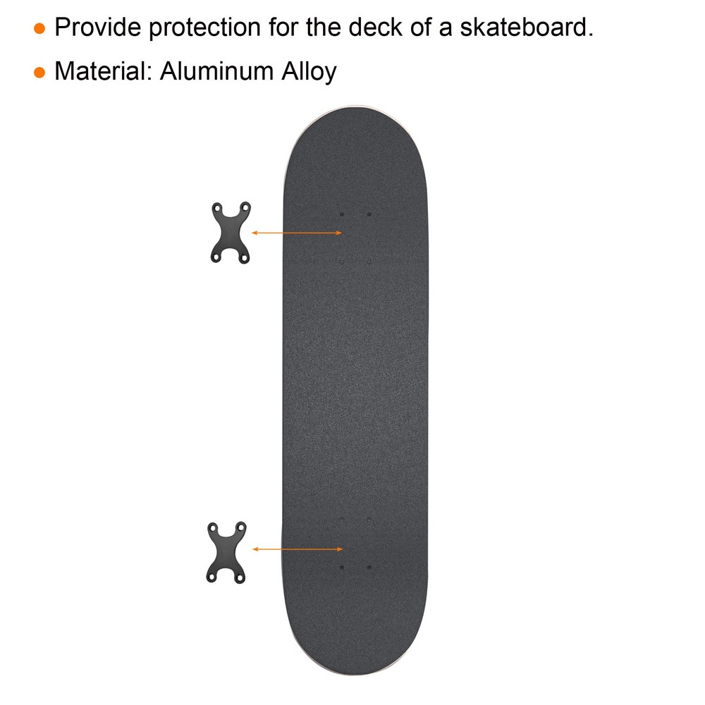Skateboard Gasket Deck Protector Protective Anti Sinking Hardware Black H Shape