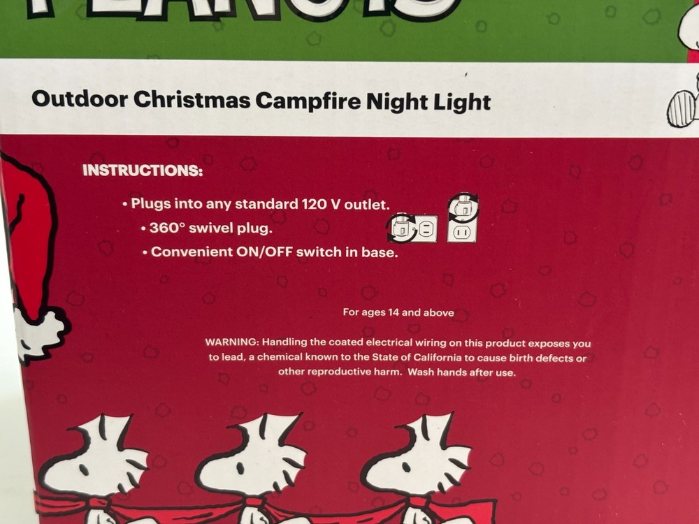 Peanuts Outdoor Campfire Night Light