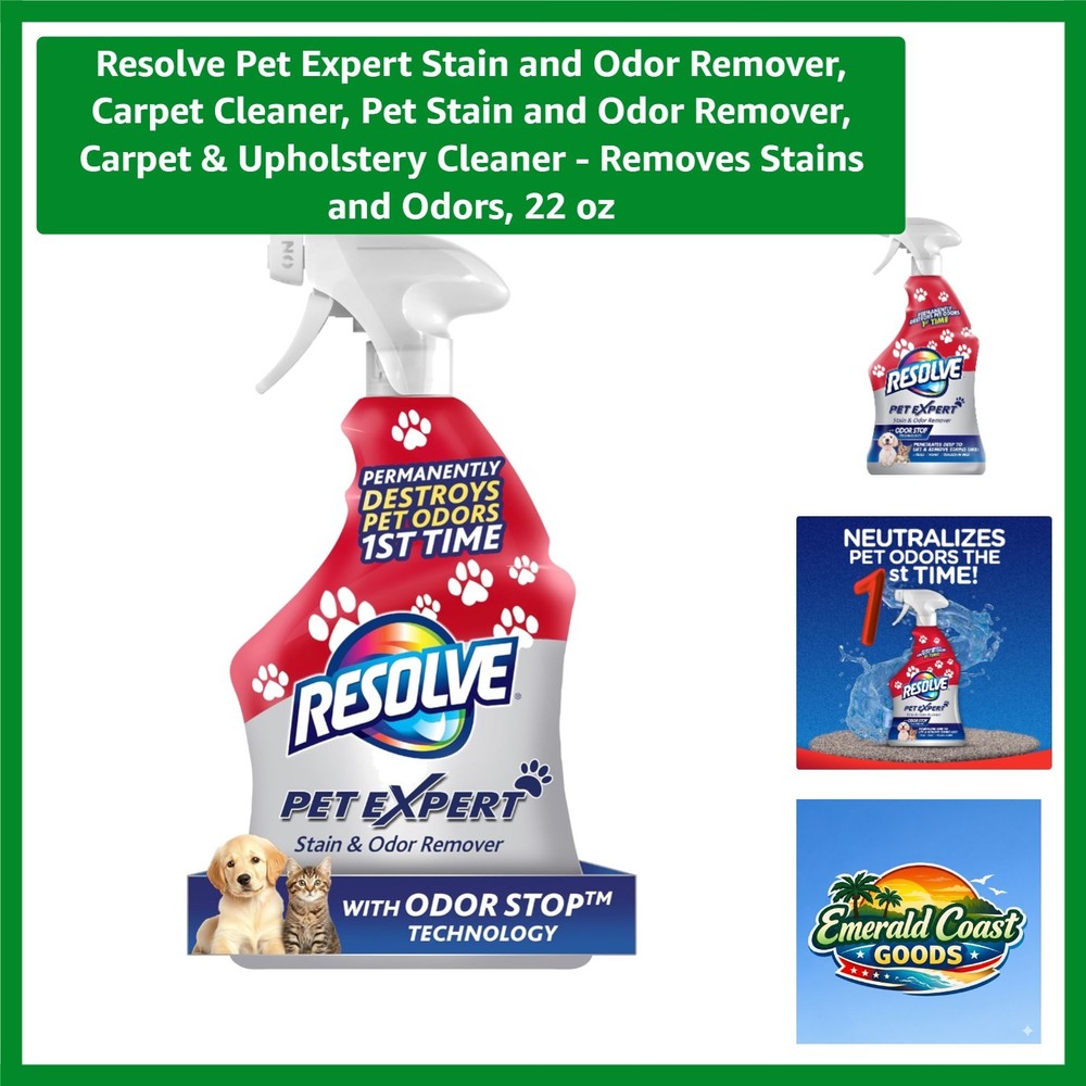 22 oz Pet Stain and Odor Eliminator, Antibacterial Formula for Carpets