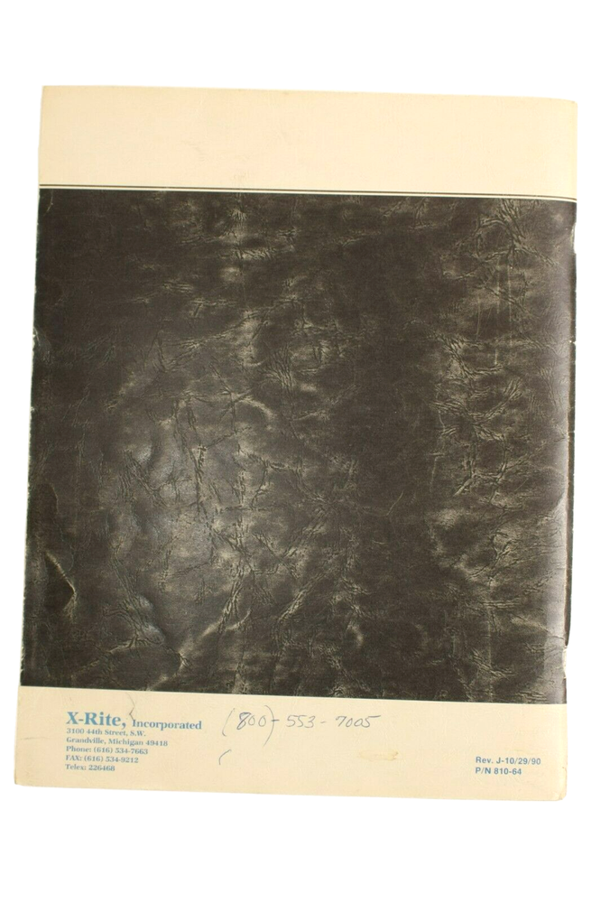 X-rite Densitometer Manual