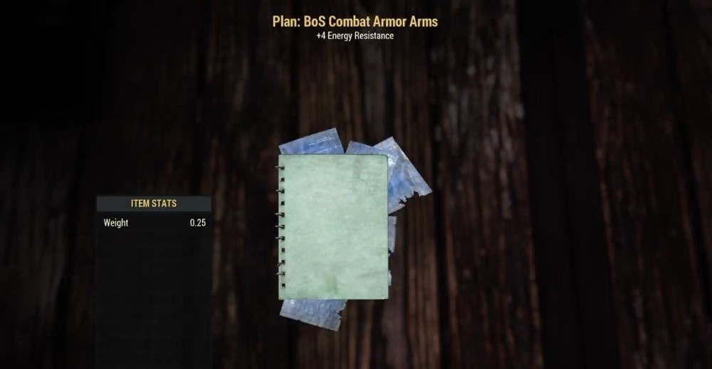 (Xbox) BOS Combat Armor Plans