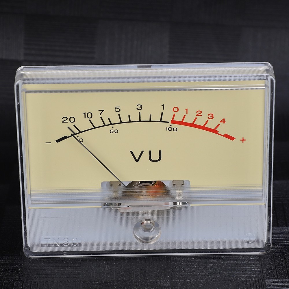 T‑90 DB Amplifier Level VU Meter Header Meter With Light Bulb Audio