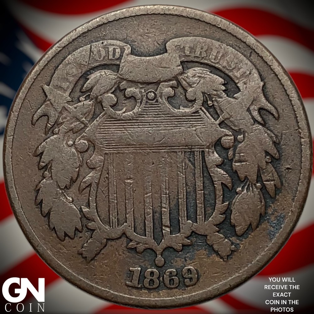 1869 2 Cent Piece Y8303