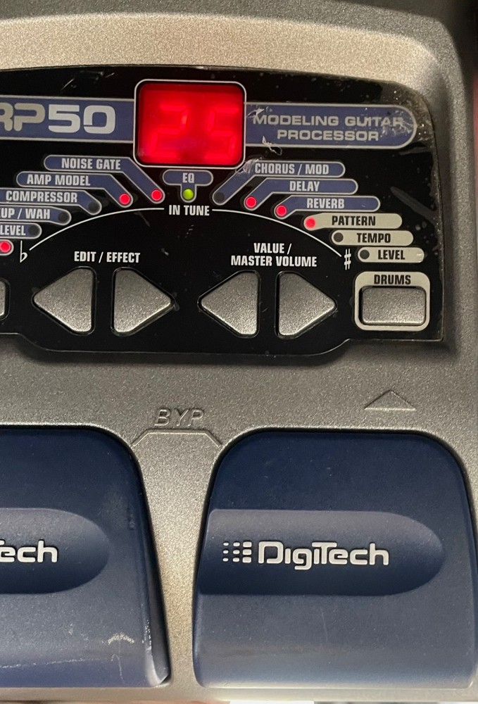 DigiTech RP50V Multi-Effect Modeling Guitar Processor No Power Supply - Tested