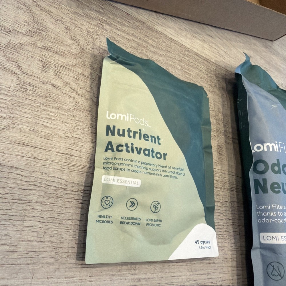 Lomi Odor Neutralizer And Nutrient Activator Essentials Replacement Kit - Sealed