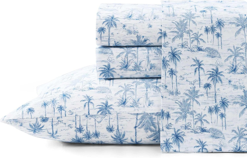 - Queen Sheets, Super Soft Cotton Percale Bedding Set with Matching Pillowcases,