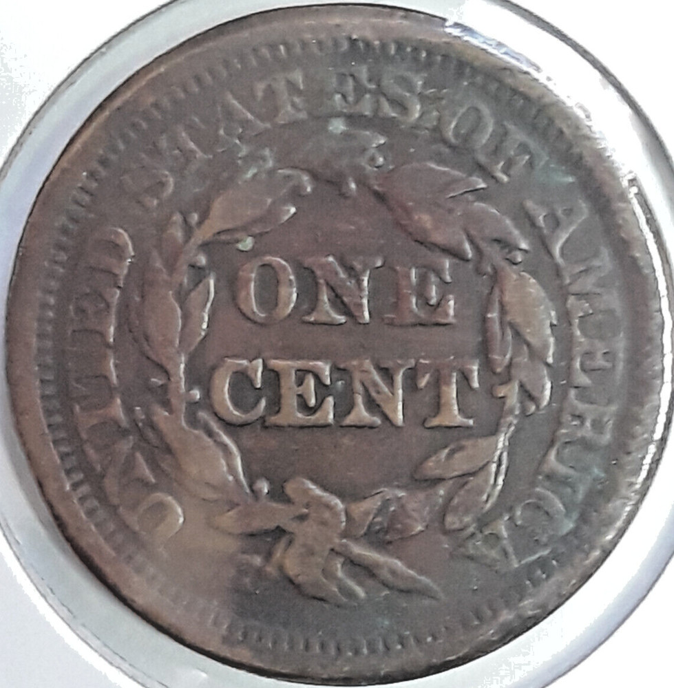 1854 Braided Hair Large Cent
