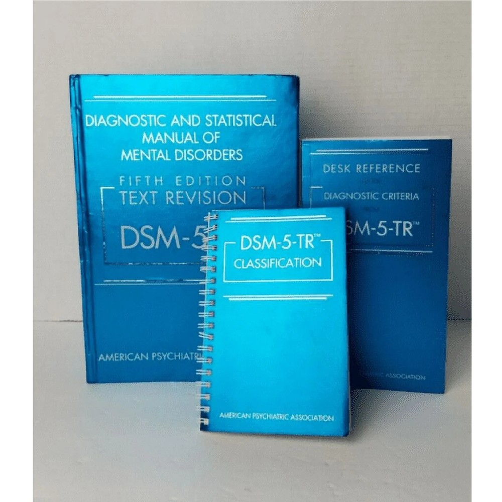 DSM-5-TR Diagnostic Manual Hardcover Desk Reference Classification Combo