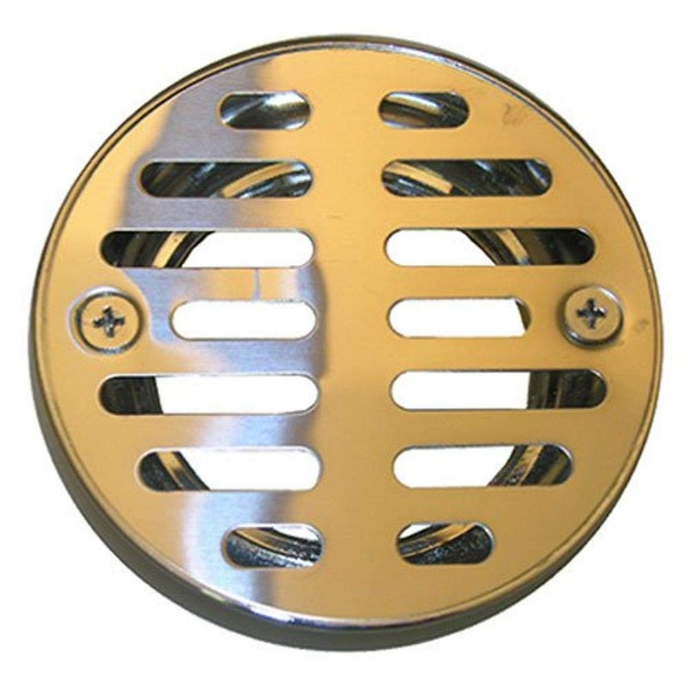 3-1/4 Shower Drain Grate Chrome w Screws Replacement