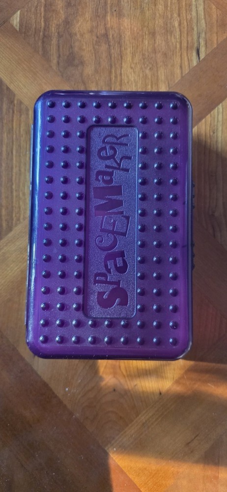 Vintage Y2K Spacemaker Pencil Box Plastic Storage Case X1