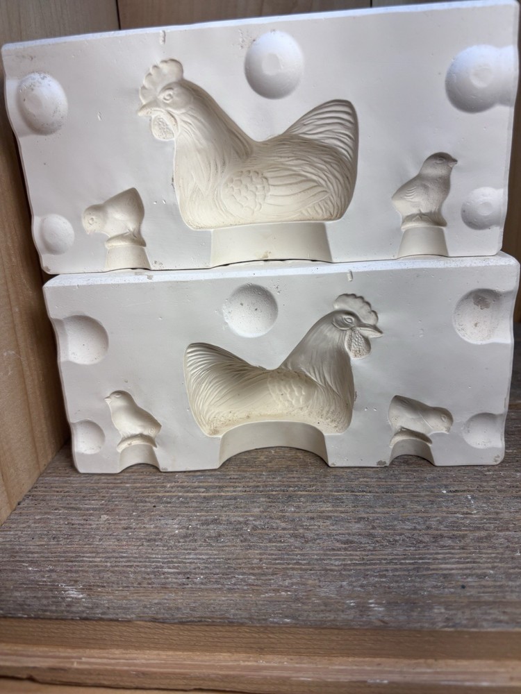 Vintage Alberta's Molds Ceramic Slip Casting Mold A-199 Hen & 2 Chicks