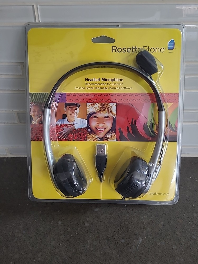 NEW Rosetta Stone Headset Microphone USB For Language Learning Software