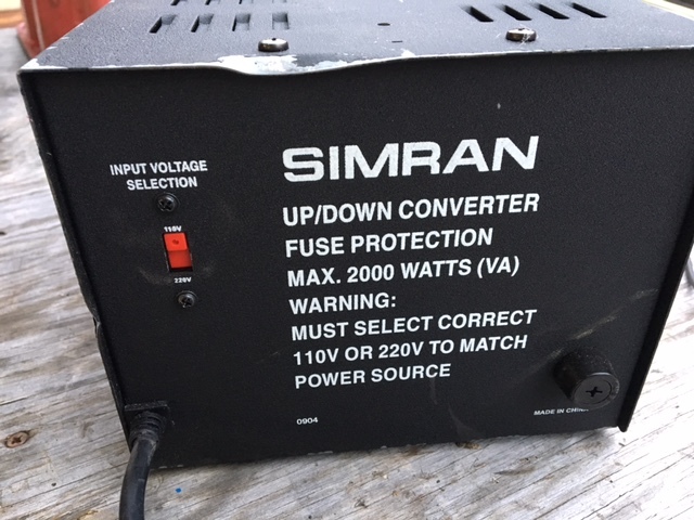Simran Up/Down Converter 110V or 220V - 2000Watt Max