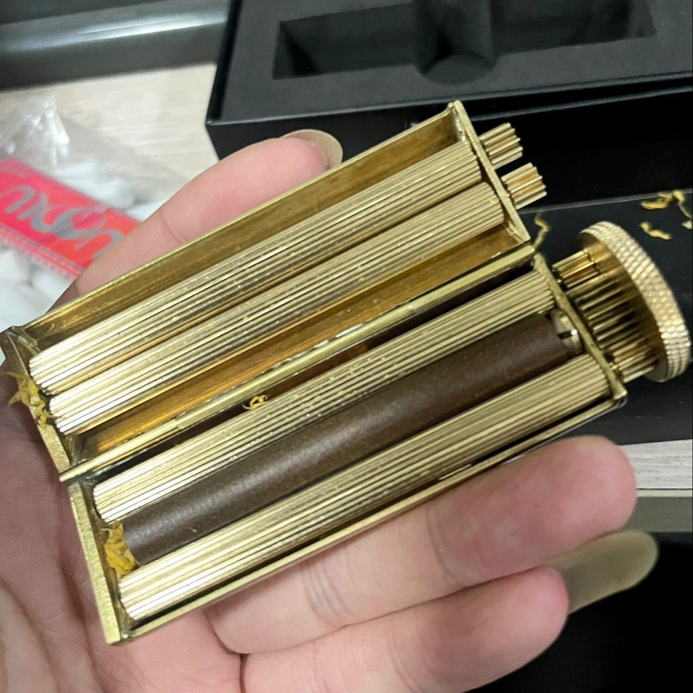 Solid Brass Cigarette Rolling Machine - Rollmaster - Antique - Ships from USA