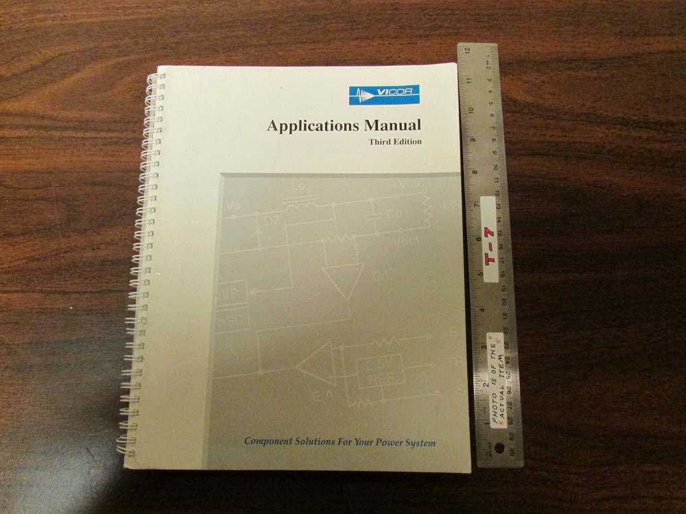 Vicor Applications Manual 3rd Edition Late 1990s