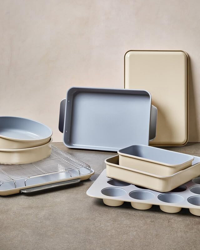 1 lb. Nonstick Ceramic Baking Pan - Natural Smooth Ceramic Coating - Black