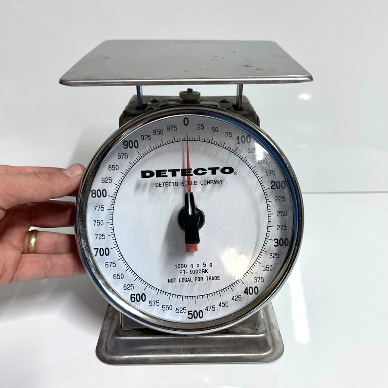 Detecto, PT-1000RK, Rotating Dial Top Loading Scale, 1000 gram - Gently Used