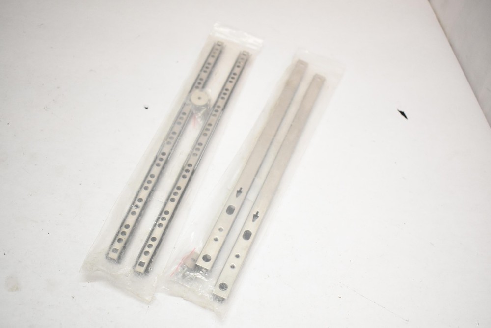 Mounting Extension Panel Rails Metal Silver 342mm Set 2 Pair Bracket Hardware