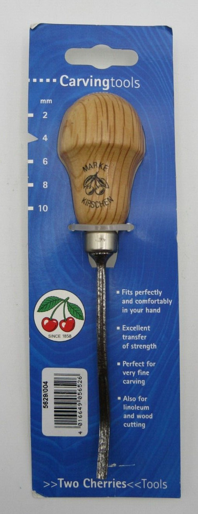 Kirschen Germany Two Cherries 4 mm Wood Carving Tool PALM gouges chisel