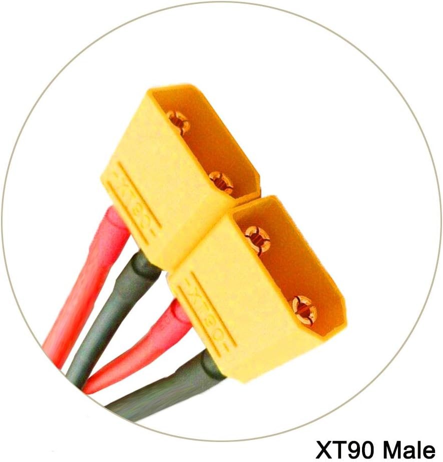 2pcs XT90 Plug Parallel Battery Connector Cable Style...