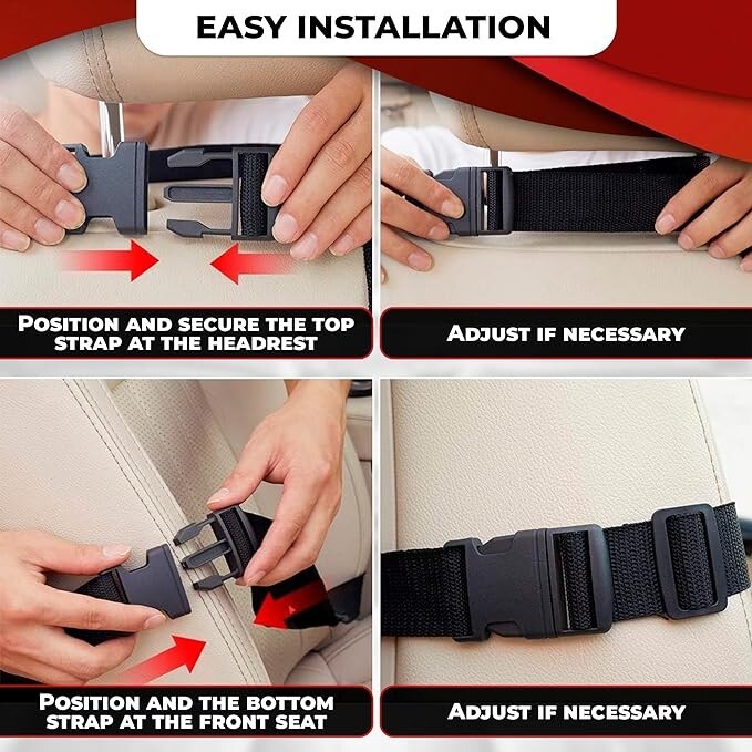 Car Back Seat Organizer with Touch Screen Tablet Holder 8 Storage Pockets
