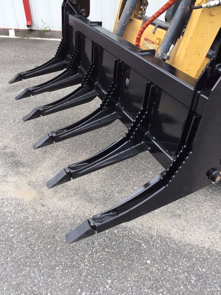 Skid Steer Root Rake Grapple Bucket 68" Wide