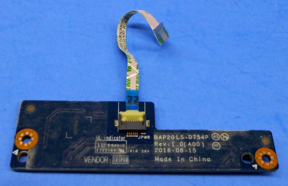 Alienware 17 R4 Power Button Circuit Board w/ Cable LS-D754P