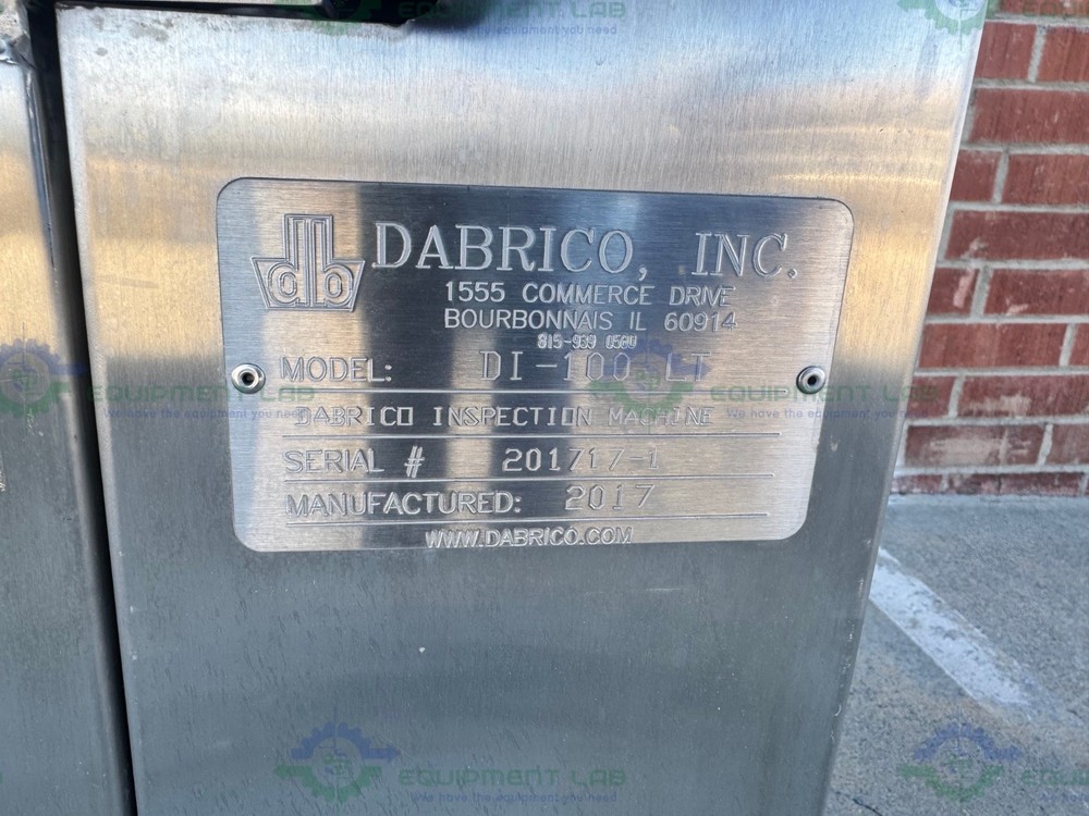Dabrico DI-100 LT Semi Automatic Inspection Machine MFG 2017
