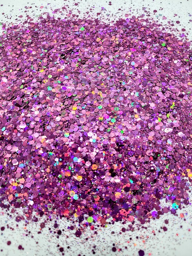 Holographic Chunky Purple Glitter - Lavender Fields 3 oz.