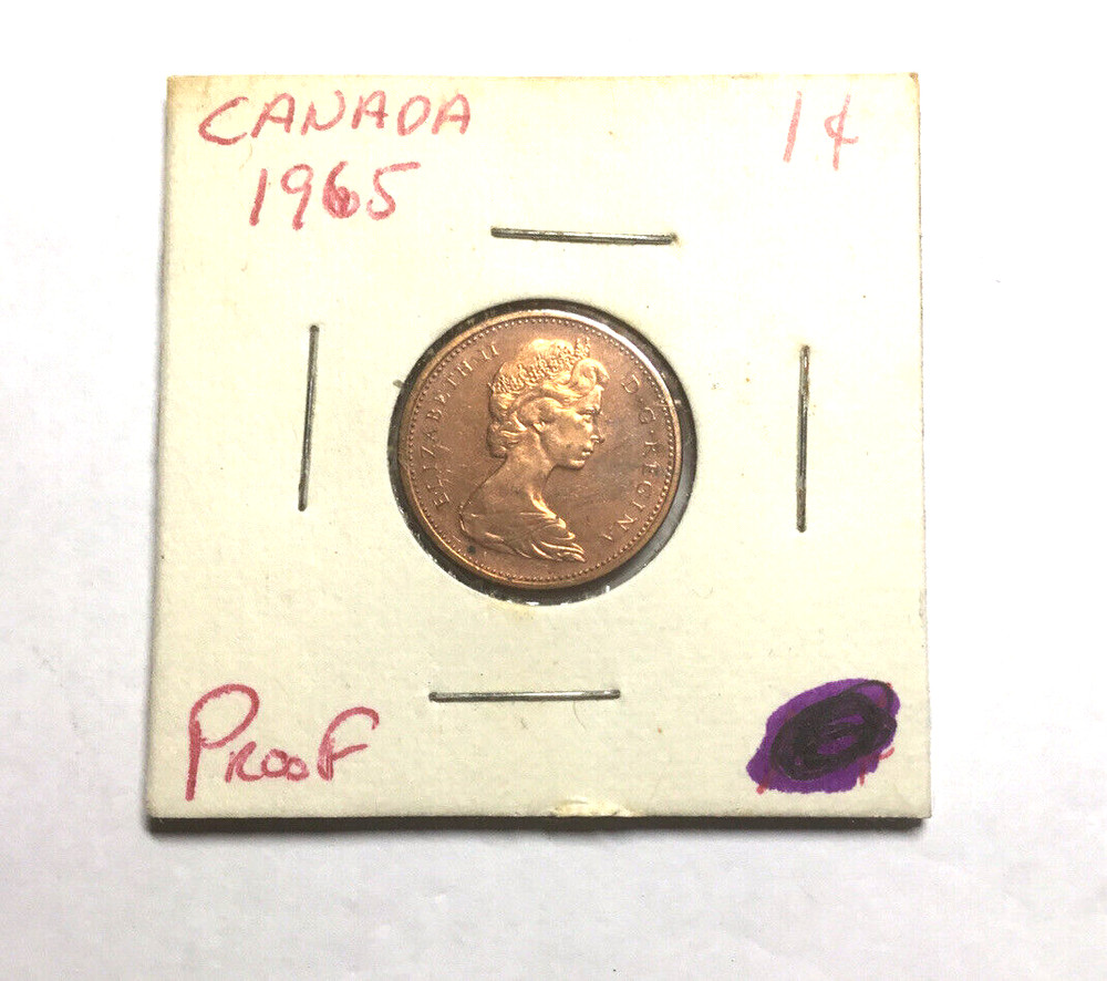 1965  Canada penny prf   FREE SHIPPING