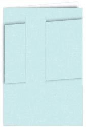 Daisy Bucket Designs, Card Elements, Tri-fold with Envelopes, Blue Colored