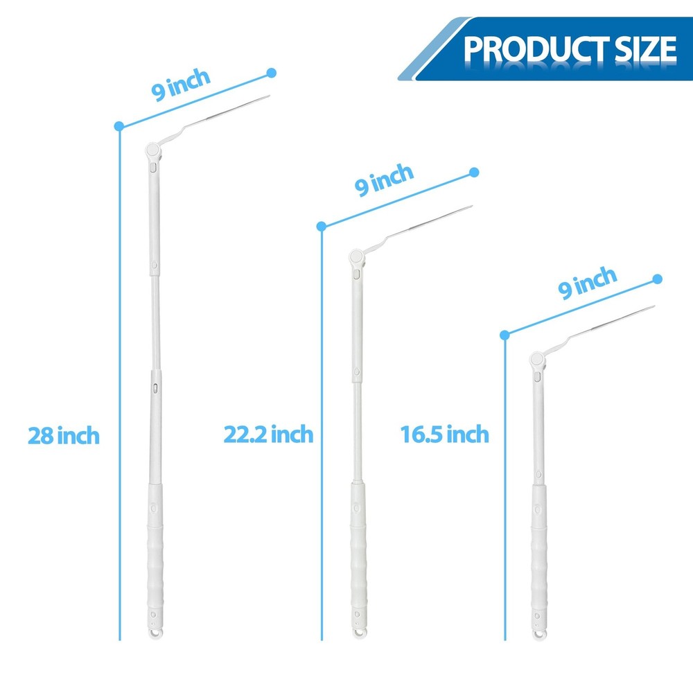 Replacement Handles Compatible with Swiffer Duster Refill, Extended Handle, A...