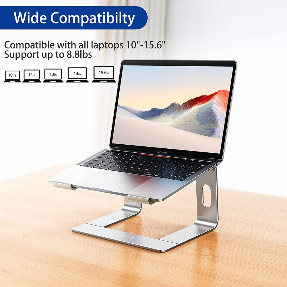 BESIGN LS03 Aluminum Laptop Stand, Ergonomic Detachable Computer Stand, Notebook