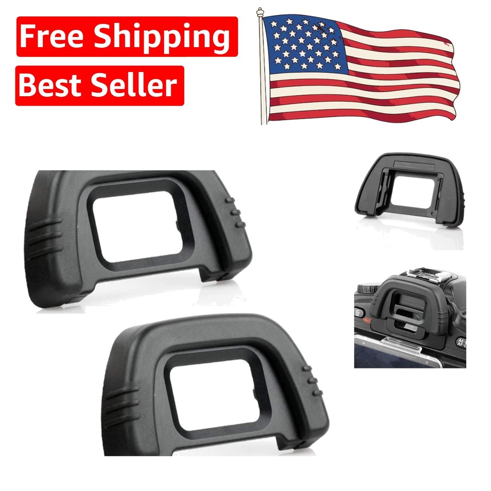 2-Pack Nikon Eyecups - Soft Touch Replacement for Enhanced Viewfinder Comfort