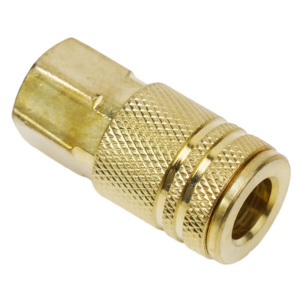 Sturdy Brass Quick Coupler Air Hose Connector Set for Compressor 5 Pcs Pack