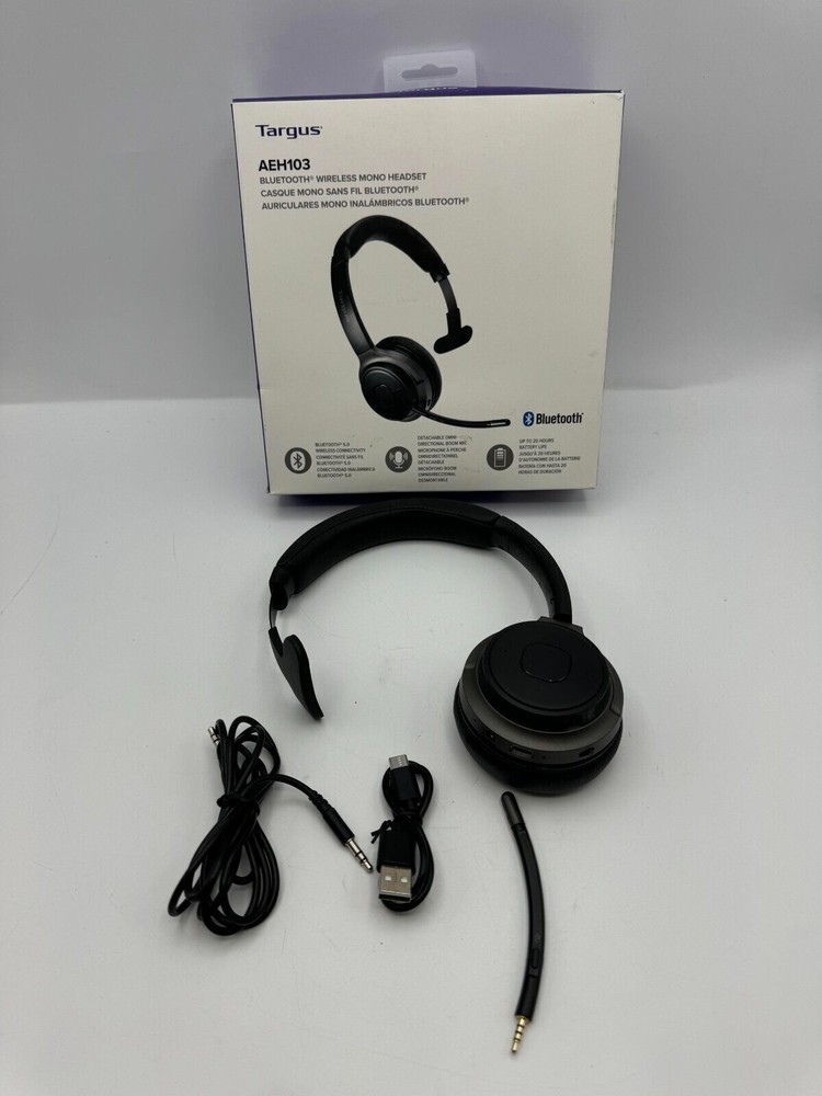 Original Targus AEH103 Mono Wireless Bluetooth Headset