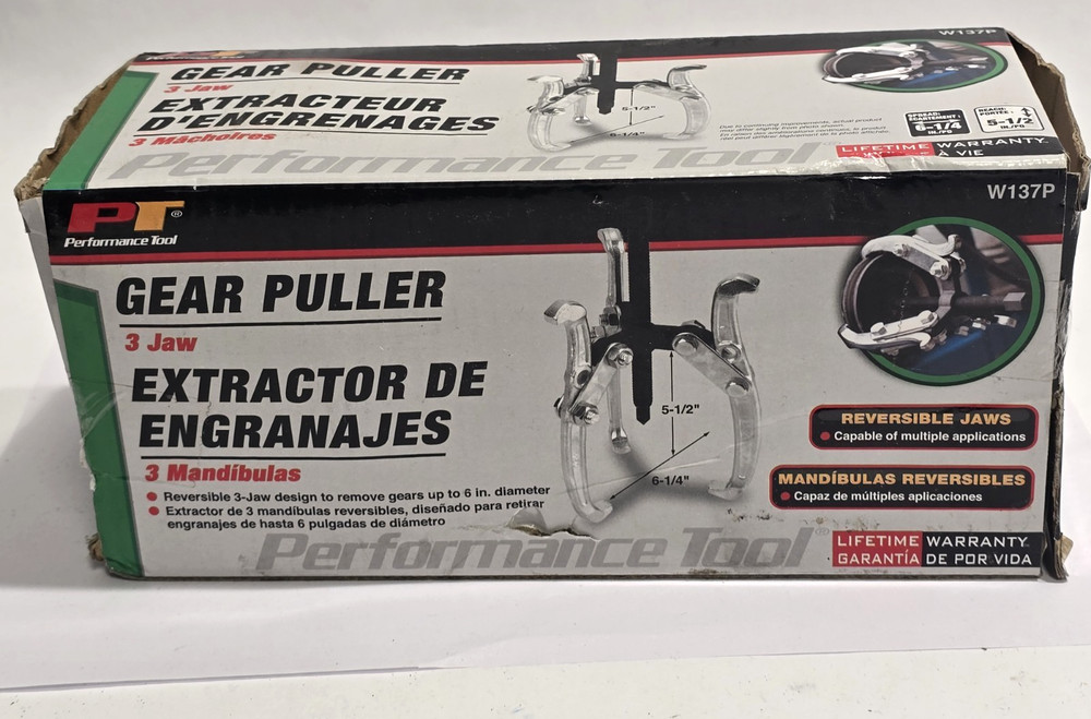 PERFORMANCE TOOL W137P GEAR PULLER-3 JAW
