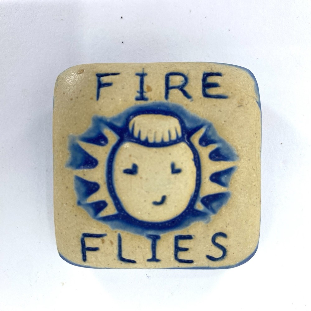 Fire Flies 2x2” Ceramic Art Tile By Gretchen Kramp