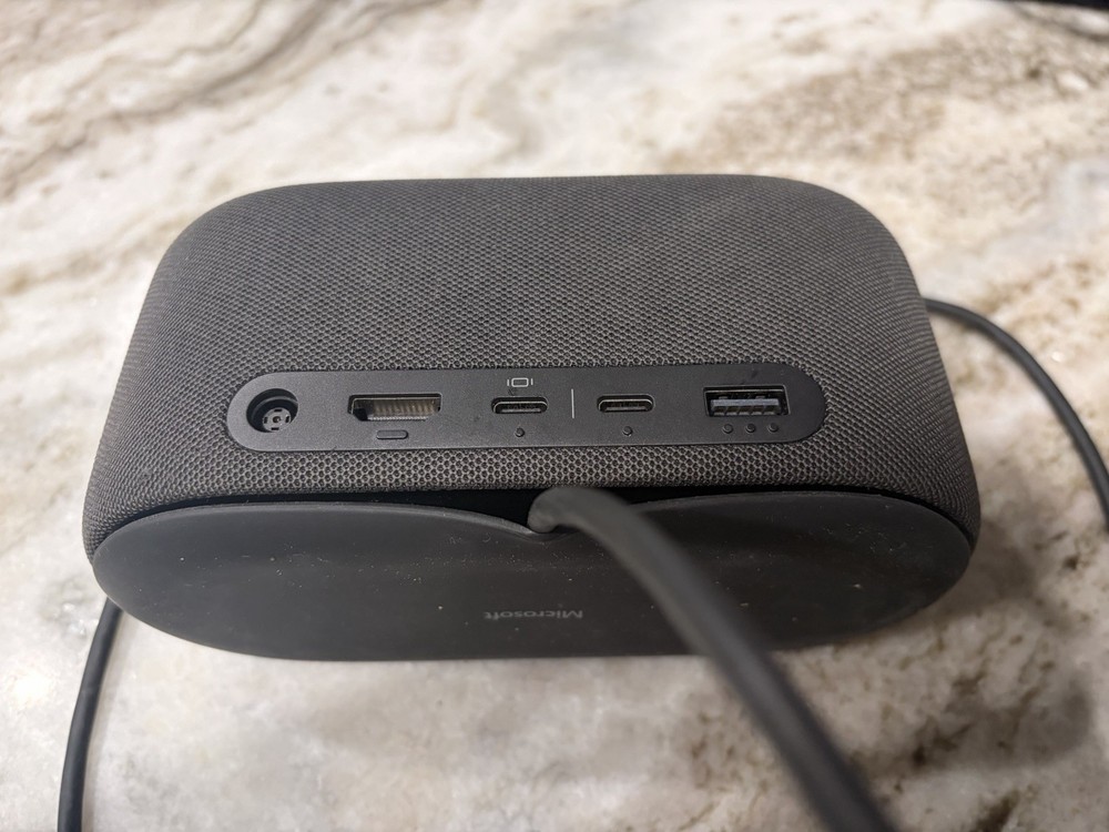 Microsoft Audio Speaker Phone & Pass-Through Charging Dock USB-C HDMI